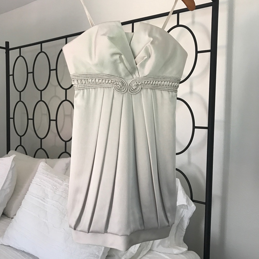 BCBG champagne bubble dress